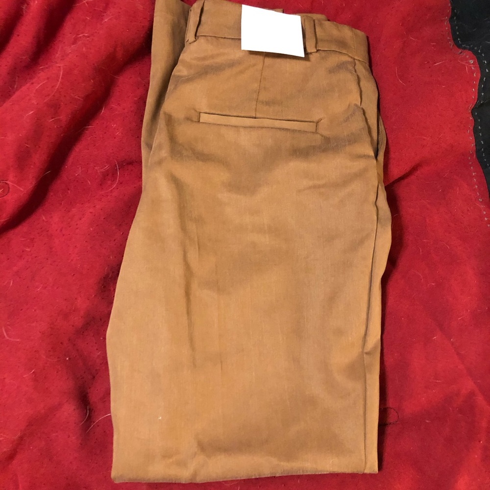 Warm brown slacks